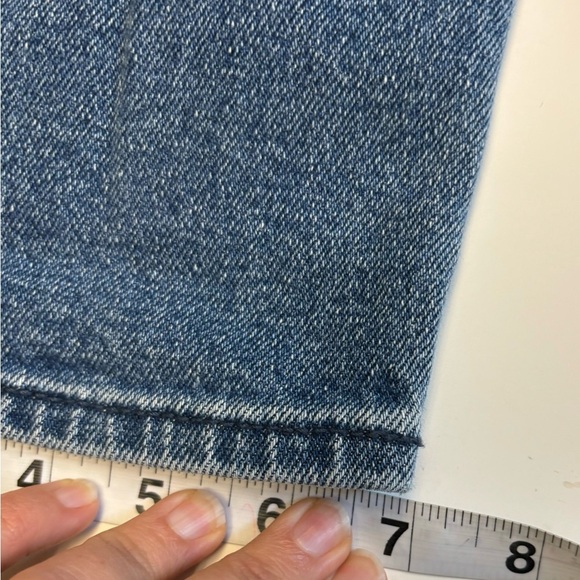 Hollister Ultra high rise vintage straight distressed cropped zip fly denim 24 - Picture 11 of 11